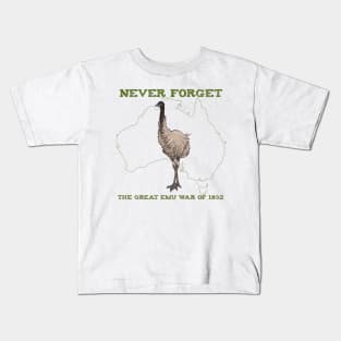 The Great Emu War of 1932 Kids T-Shirt